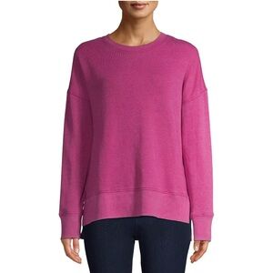 TIME & TRUE LONG SLEEVE CREW NECK SWEATSHIRT - PINK SIZE XL (NEW WITH TAGS) A15